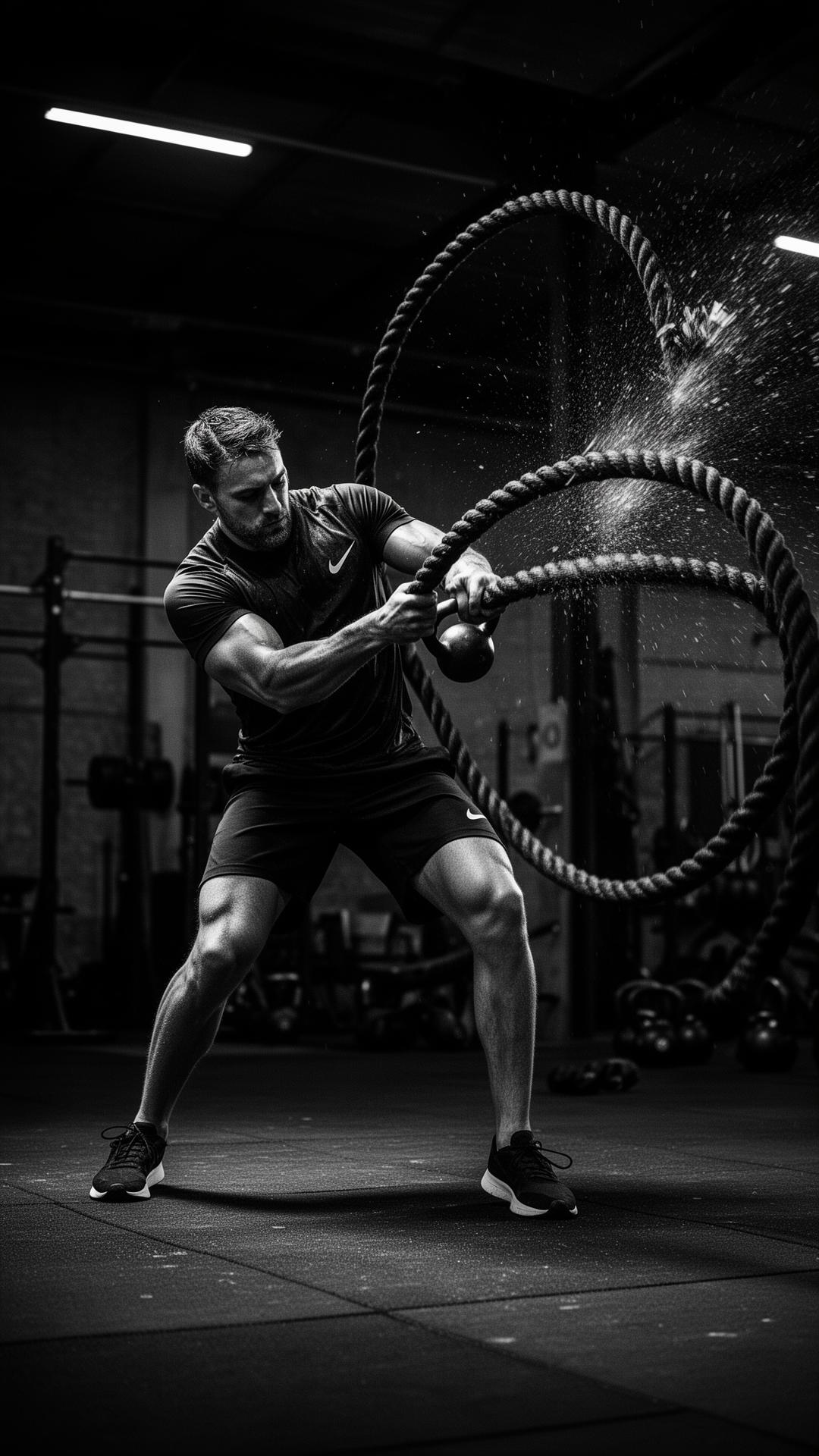 Eddie Suave training in the gym